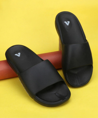 Aqualite Men Anti-Skid Slides(Black , 10)