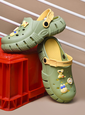 Dressberry Women Clogs(Green , 7)