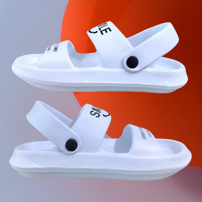 AARJU Men Flip Flops(White , 8)