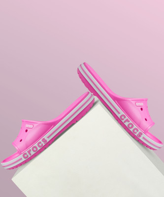 CROCS Men Bayaband Slide Slides(Pink , 8)