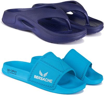 BERSACHE Men Slides(Multicolor , 8)