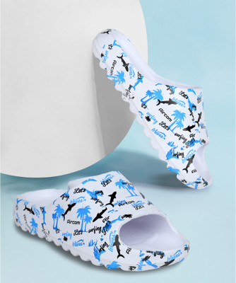 LNT FASHION Men Slides(Blue , 8)