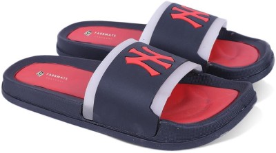 Fabbmate Men Slides(Red , 6)