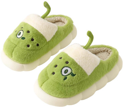 NAT Boys & Girls Slip On Slipper Flip Flop(Green , 10-11 Year)