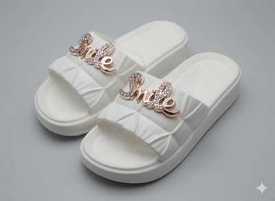 Vornexa Women Slides(White , 6)