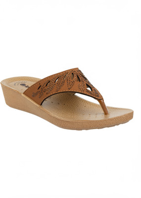 Inblu Women Slippers(Tan , 3)
