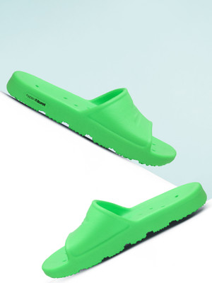 Skechers Men Slides(Green , 6)