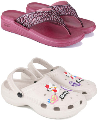 Pennen Women Slippers(Grey , 6)