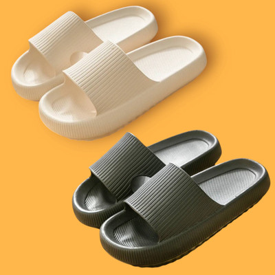 Judgement Men Flip Flops(White , 7)