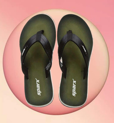 Sparx Men Flip Flops(Olive , 6)