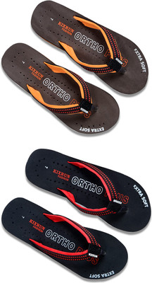 Kixrun Men Flip Flops(Multicolor , 5)