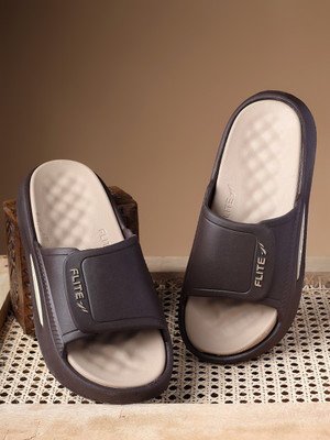 FLITE Men Slides(Brown, Brown , 7)