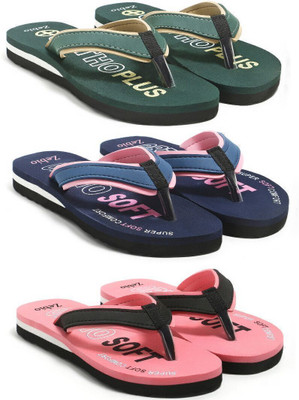 zebio Women Slippers(Multicolor , 5)