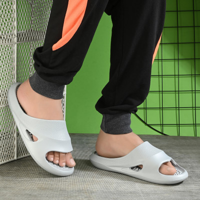 Doctor Health Super Soft Men New launch|Premium|Diabetic|Orthopedic|Lightweight|Antiskid|Fashionable|Stylish Slippers(Grey , 9)