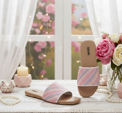 AZKAR Women Flip Flops(Multicolor , 10)