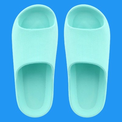 ATHLOES Women Slides(Green , 7)