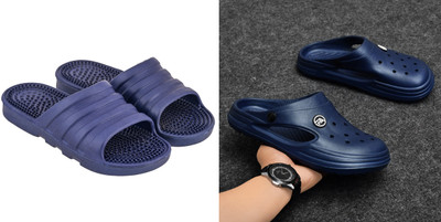 LUXURIOUS DESIGN Men Slippers(Multicolor , 7)