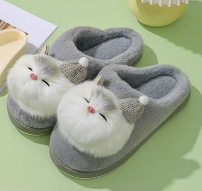 shoptegic Women Slides(Grey , 5)