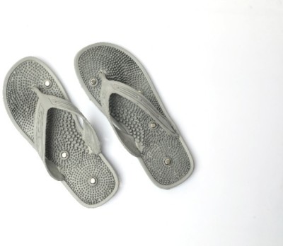 Blenkoza Men Flip Flops(Grey , 7)