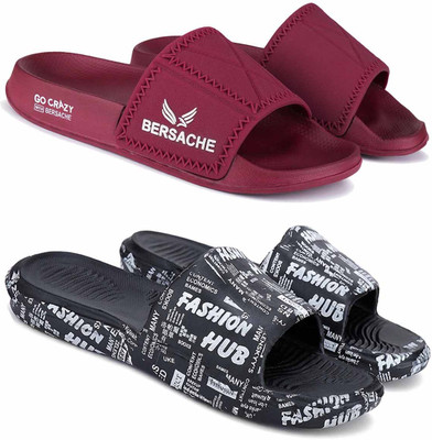 BERSACHE Men Slides(Multicolor , 10)