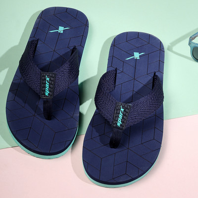Sparx Men Slippers(Blue, Green , 8)