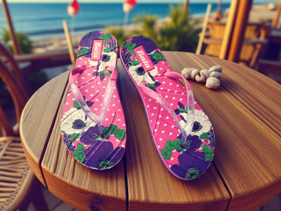 Bata Women Slippers(Pink, Purple, White , 5)