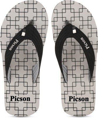 Picson Men Slippers(Grey , 6)