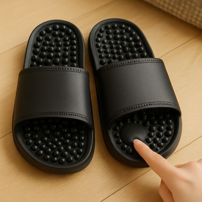 Deals4you Women Slides(Black , 6)