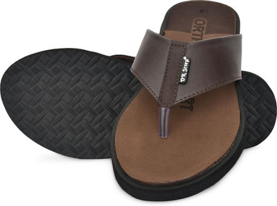 DR STTEP Men Orthopedic Slippers for Men Comfort Fit Soft Cushion Lightweight Slippers(Brown , 9)