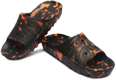 Ambit Men Slides(Black, Yellow , 6)