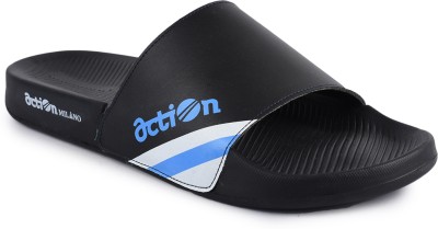 action Men Slides(Black , 9)