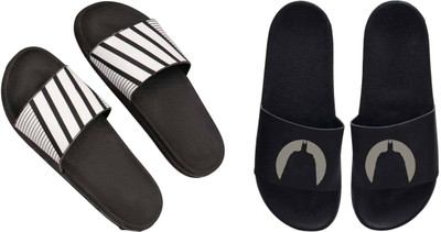 nvisan Men Slides(Grey, Grey , 9)