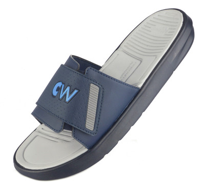 COMFORT WALK Men Slides(Blue , 9)