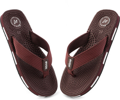 EVOK Men Slippers(Maroon , 8)