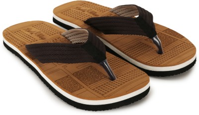 Footexo Men Flip Flops(Tan , 8)