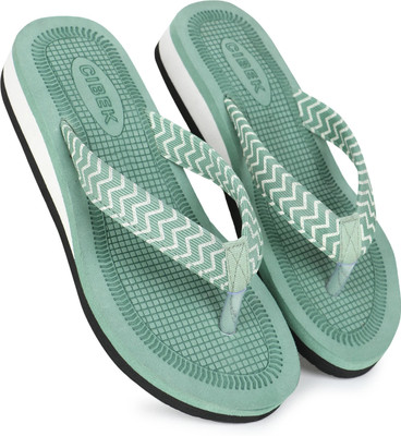 CIBEK Women Doctor step with Cibek comfortable extra soft daily wear women slipper Flip Flops(Green , 7)