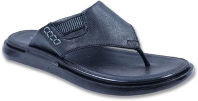 TREKIVA Men Premium Slippers Trendy Comfortable Flexible & Durable, Anti-Skid| TPG-3003 Flip Flops(Black , 7)
