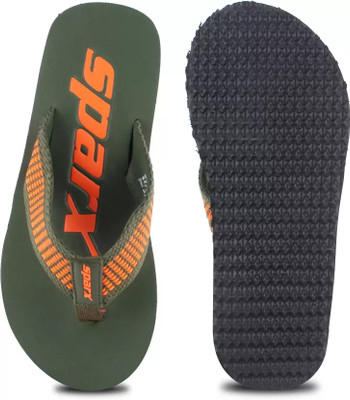 Sparx Men Flip Flops(Olive , 10)