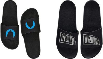 nvisan Men Slides(Blue, Grey , 10)