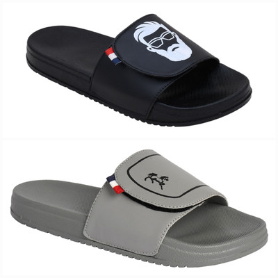 PERY-PAO Men Slides(Multicolor , 6)