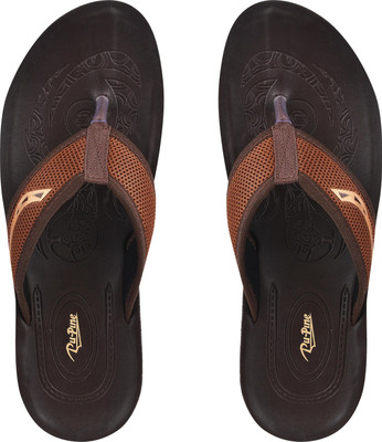 Pu-Pine Men Trending Stylish Flip Flops(Brown , 10)
