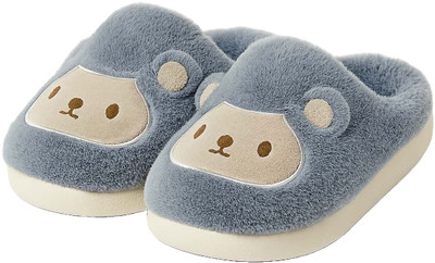 NAT Women Flip Flops(Grey , 8)