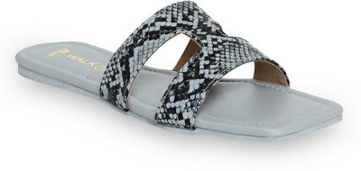 Vwalk Women Regular And Premium Casual Slipper Slides(Grey , 6)