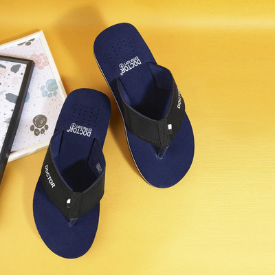 DOCTOR EXTRA SOFT Men DOCTOR EXTRA SOFT Ortho Care Diabetic Orthopaedic Comfort Dr Slippers and Flipflops For Men's and Boy's Flip Flops(Blue , 7)