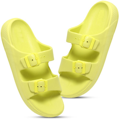Footup Women Super Soft|Orthopedic|Comfortable|Lightweight|Diabetic Slides(Yellow , 7)