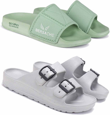 BERSACHE Men Slides(Multicolor , 8)