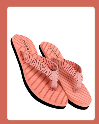 CIBEK Women Flip Flops(Beige , 7)