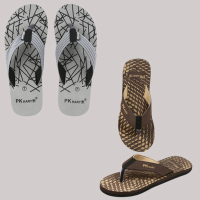 PKKART Men Slippers(Multicolor , 9)