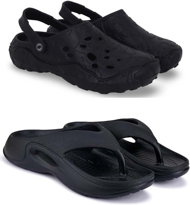 KAPYANSH Men Clogs(Black, Black , 8)
