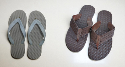 BreeZy Men Slippers(Brown, Grey , 6)